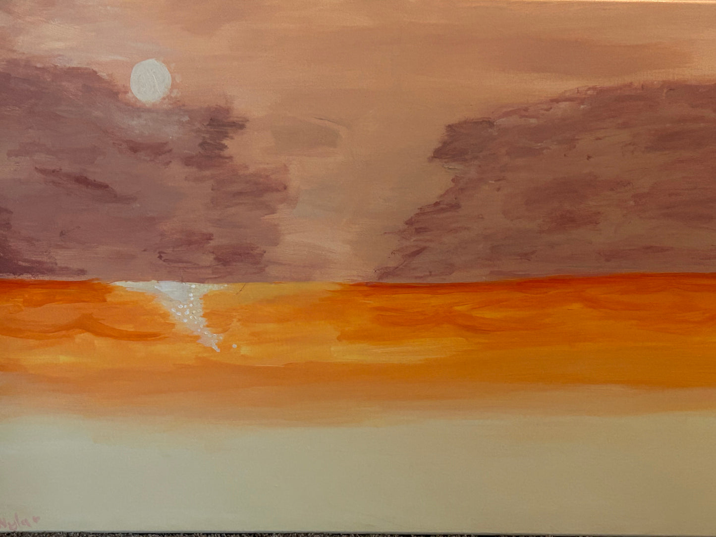 Orange Sunset☀️ Painting