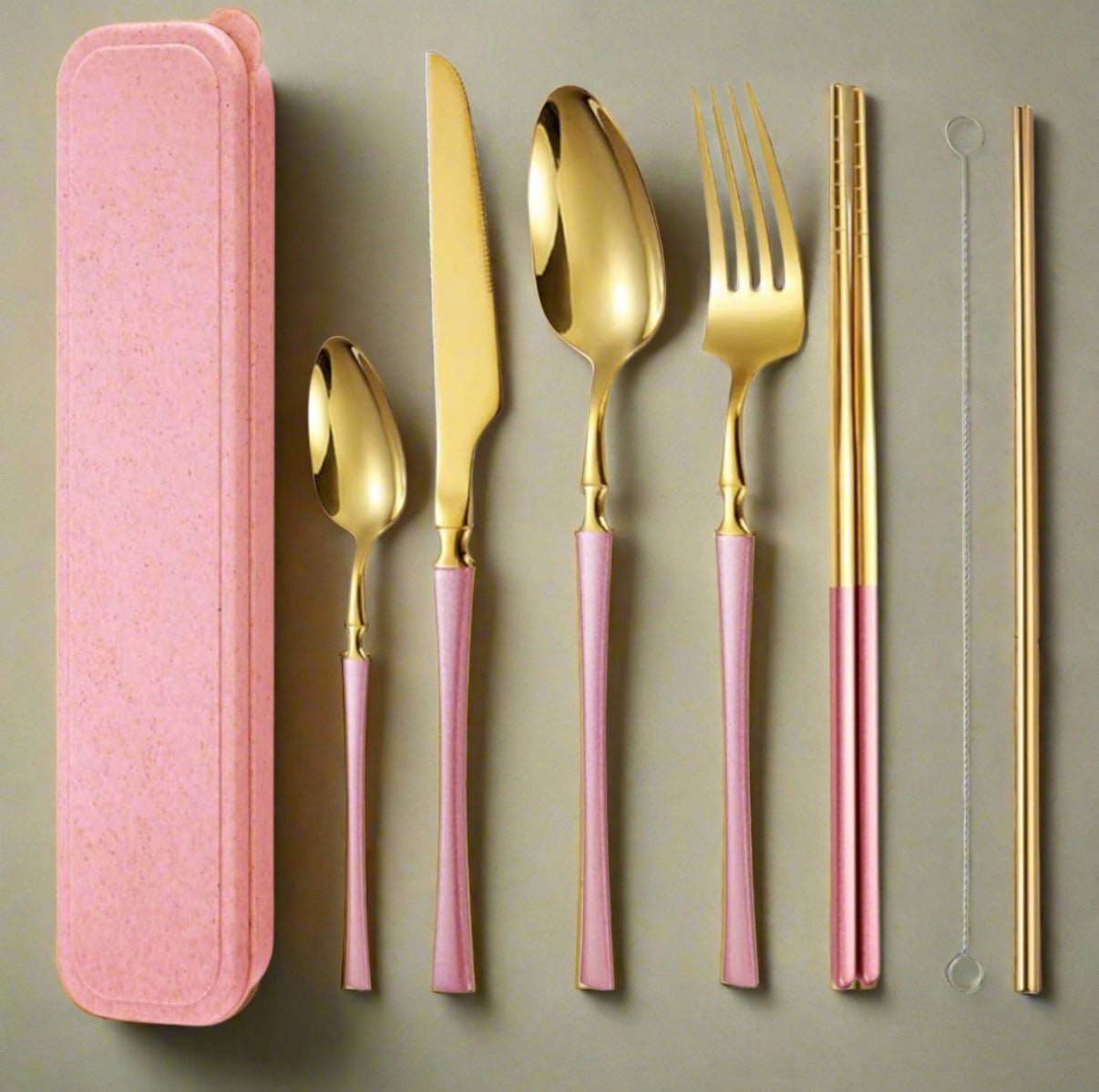 Personalized on the Go flatware set