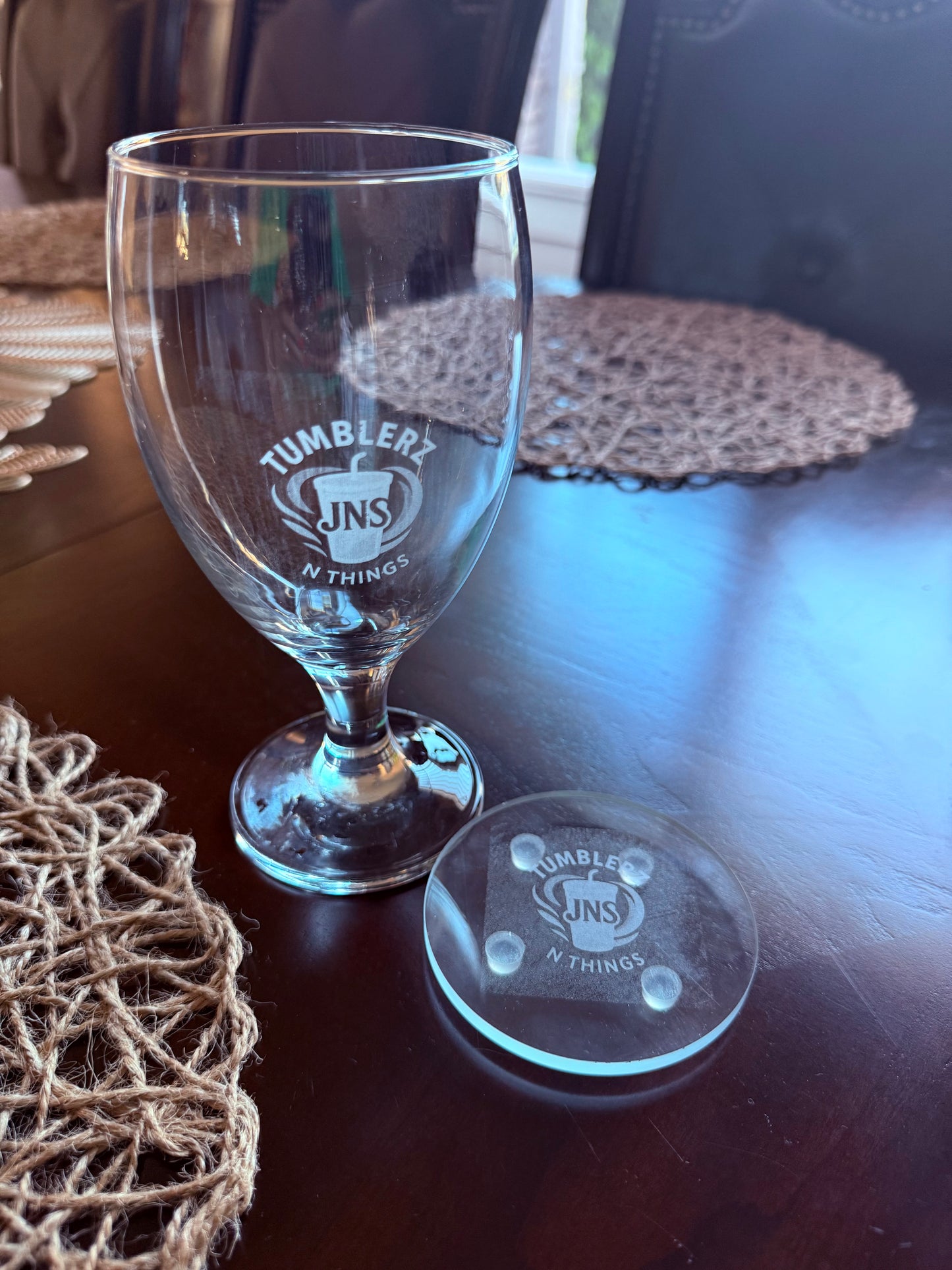Personalized Glass & Coaster