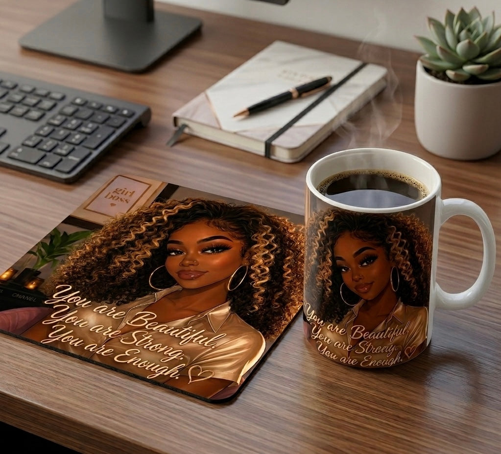 YOU Are coffee mug & Mouse pad set✨