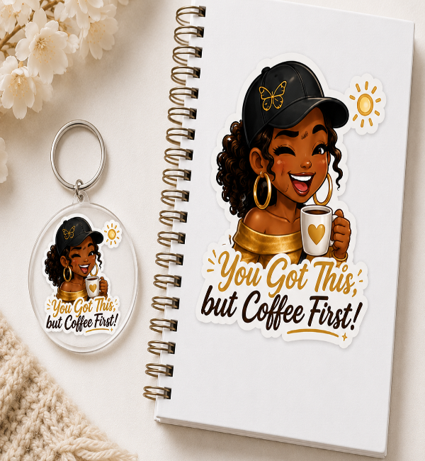 You Got This✨ Journal & Keychain Set *You can have Your name Customized*