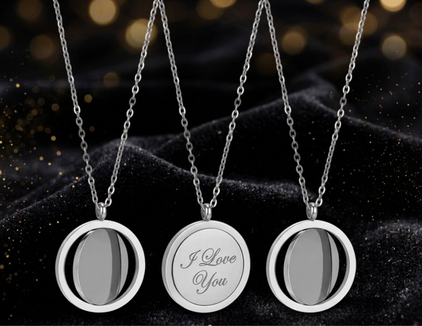 Elegant Silver Customized Pendant w/ Necklace* Sold Individually