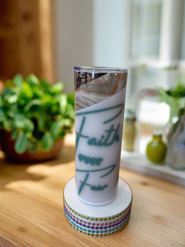 Faith over Fear TumblerznThings 20oz Tumbler✨