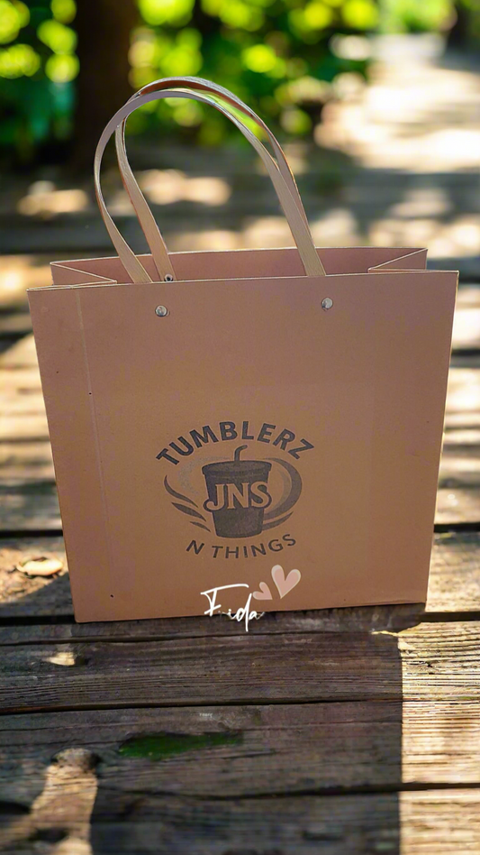 Gift bag w/ handle comes with laser Personalization✨