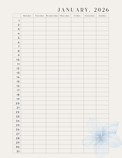 Digital product* 2026 Weekly Planner*