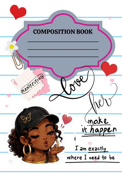 Custom Composition Notebook Covers w/ Jumbo Paperclip📓✨