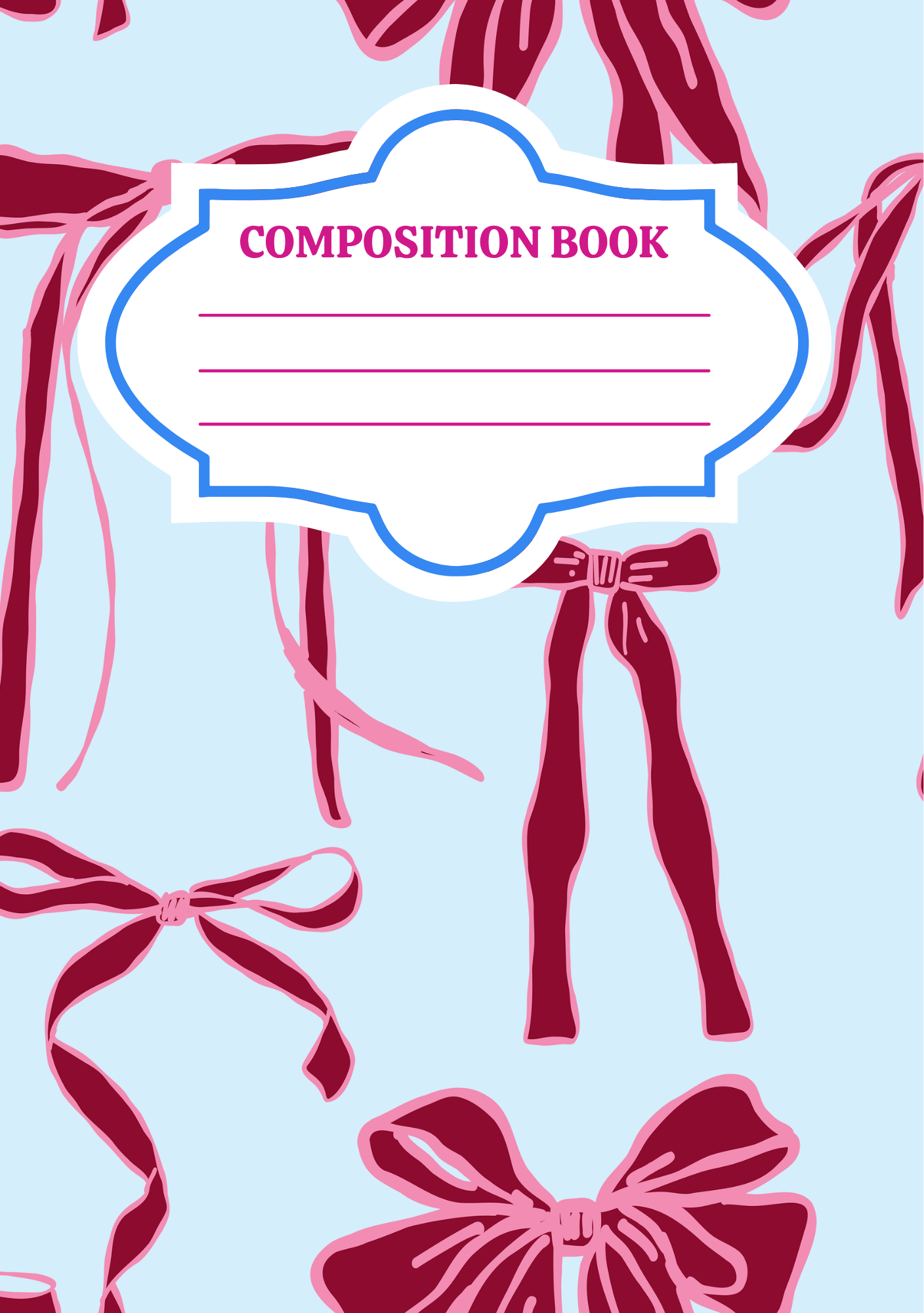 Custom Composition Notebook Covers w/ Jumbo Paperclip📓✨