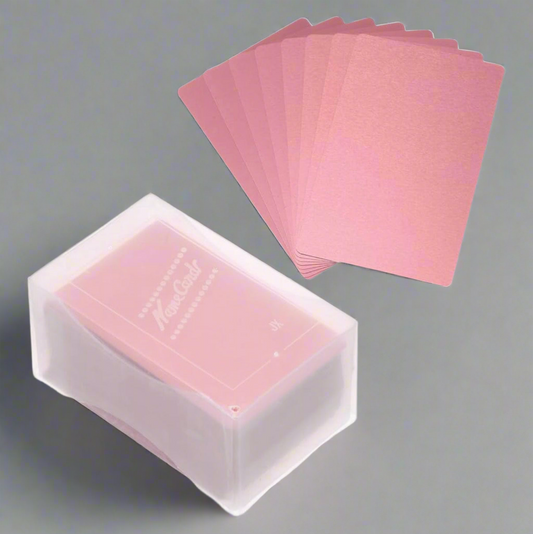 Custom metal Rose Gold business cards