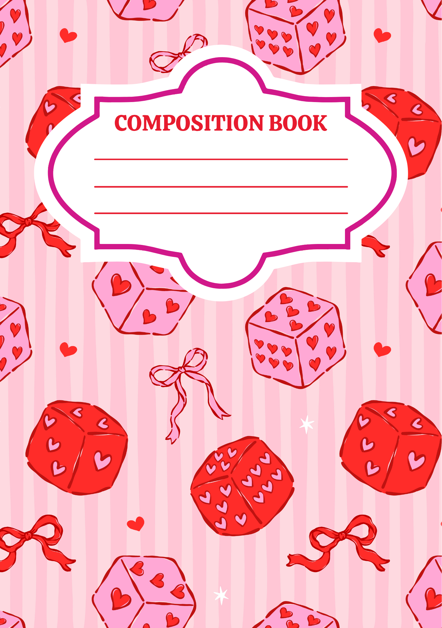 Custom Composition Notebook Covers w/ Jumbo Paperclip📓✨