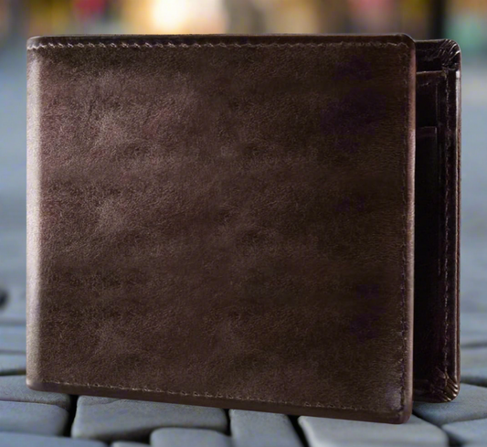 Men’s leather wallet w/ Personalization added✨