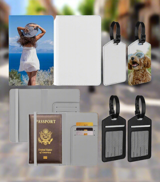 Personalized Passport and Luggage tags set✨