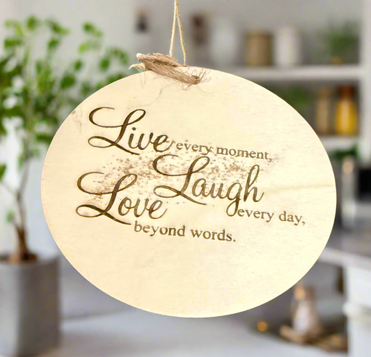 Wooden Engraved ornament