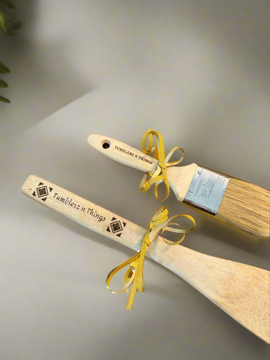 Custom wood Spoon & Paint brush✨