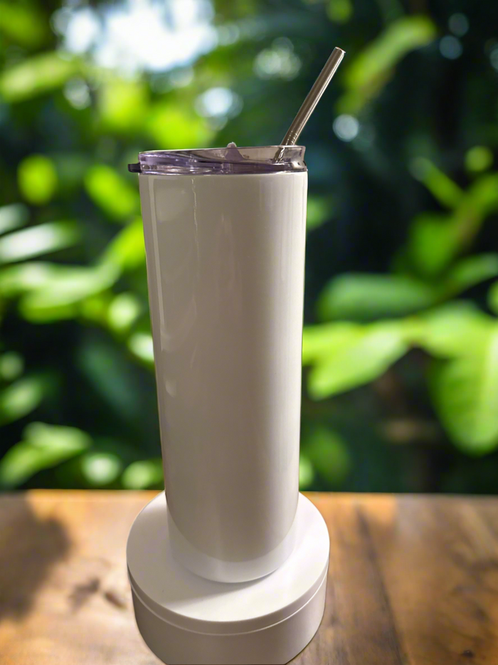 Personalized 20 oz Tumbler with Lid & Straw
