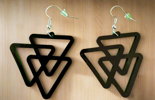 Triangle acrylic earrings ✨