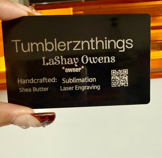 laser engraved metal business cards✨*Sold in sets of 30✨