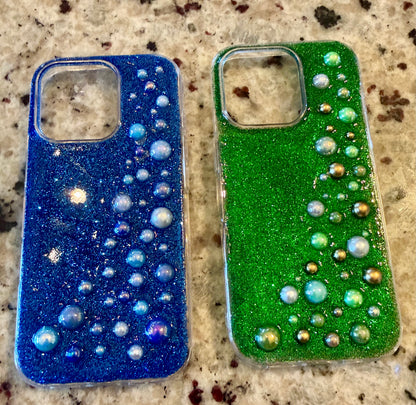 16 Pro Rhinestone phone case with Glitter and Rhinestones✨ sold individually * See Description Below*