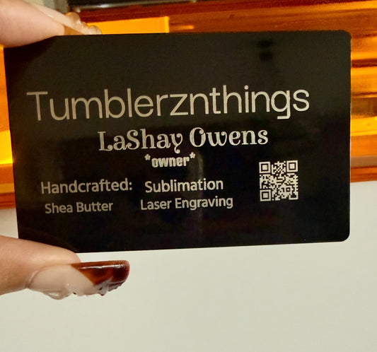 Laser Engraved Metal Business Cards