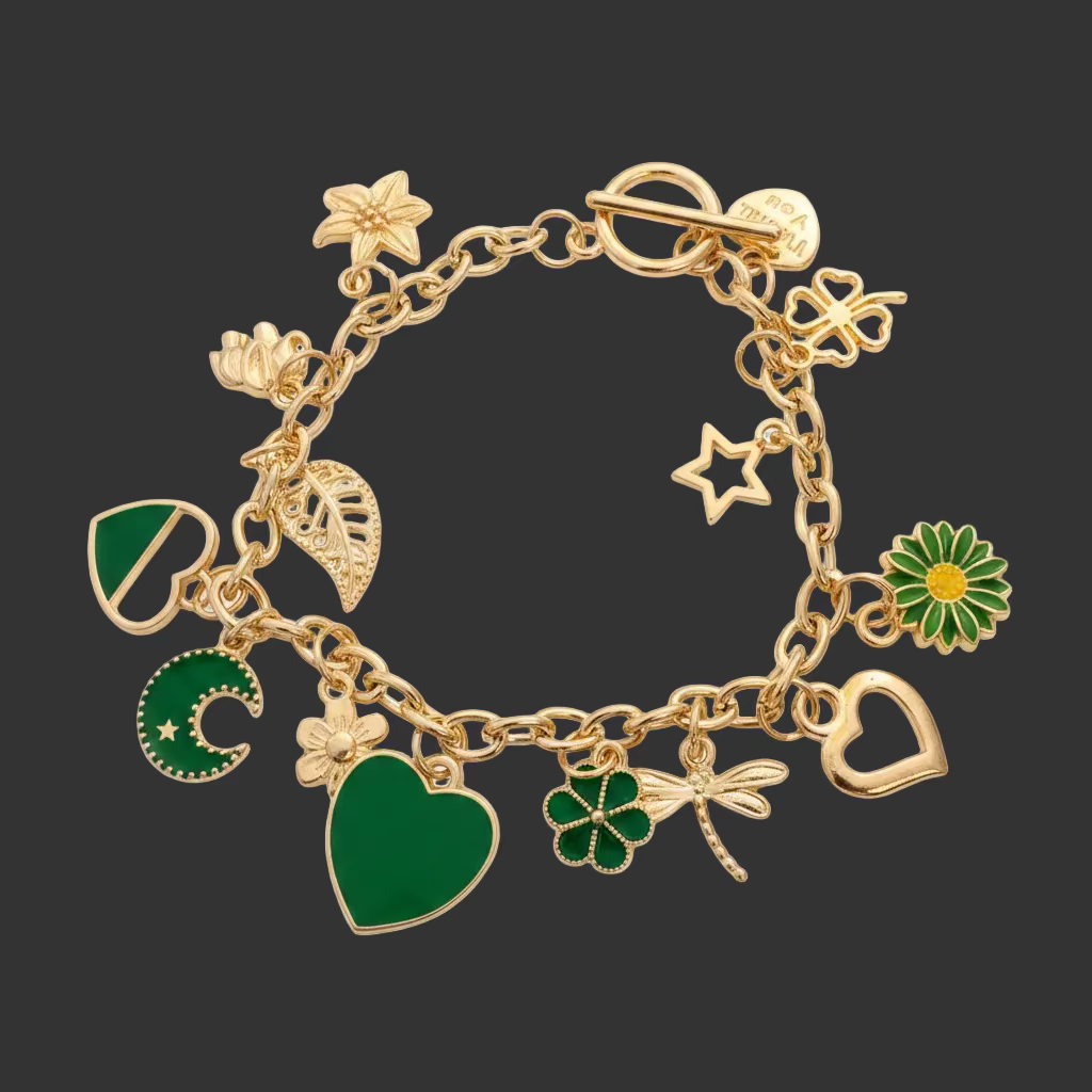Gold & Green Bracelet✨