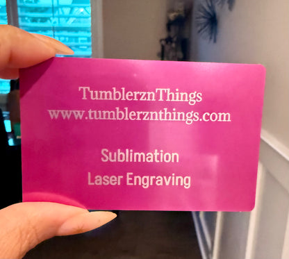laser engraved metal business cards✨*Sold in sets of 20✨