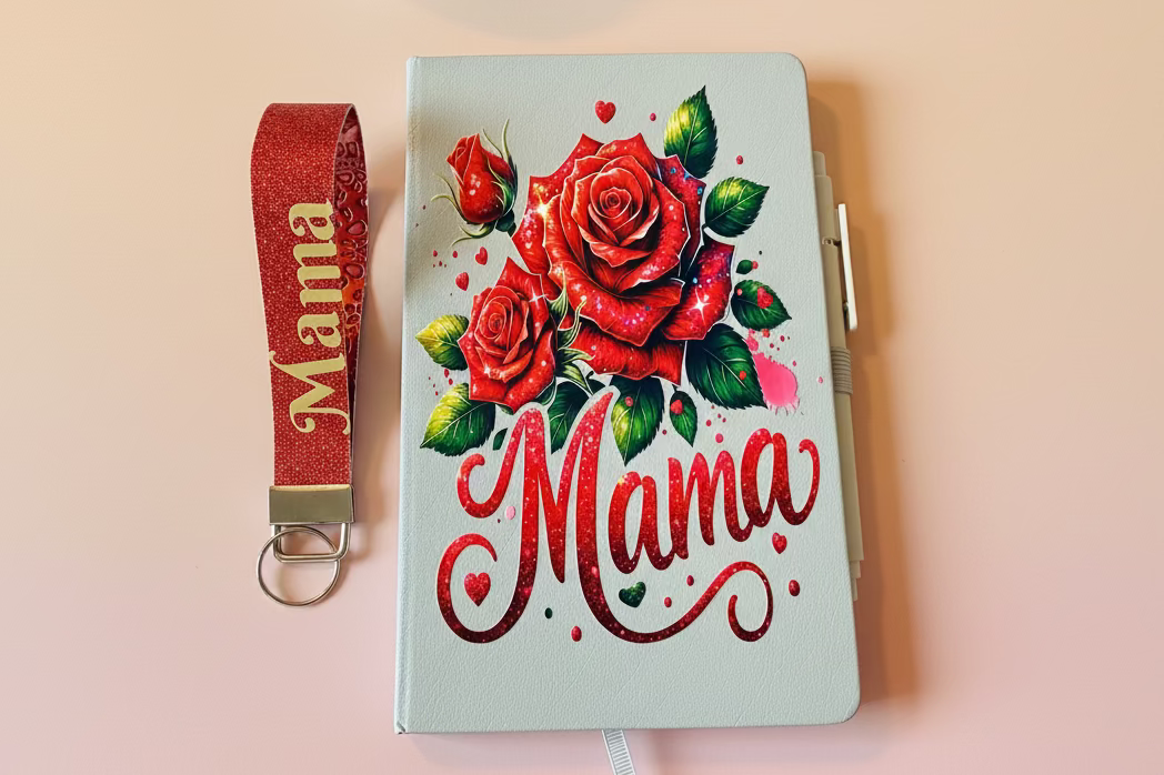 Mama🌹 Journal/Pen with double sided keychain set🌹