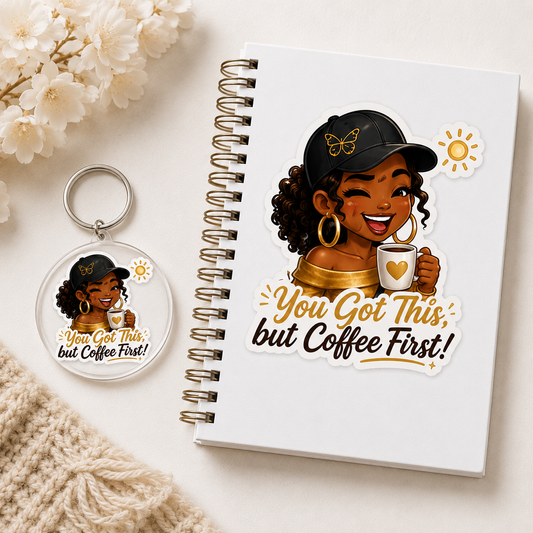 You Got This✨ Journal & Keychain Set *You can have Your name Customized*