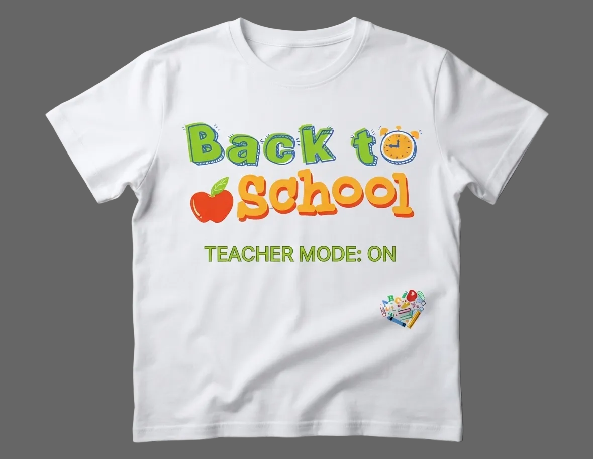 6- Piece Teacher school spirit tshirts📓🍎