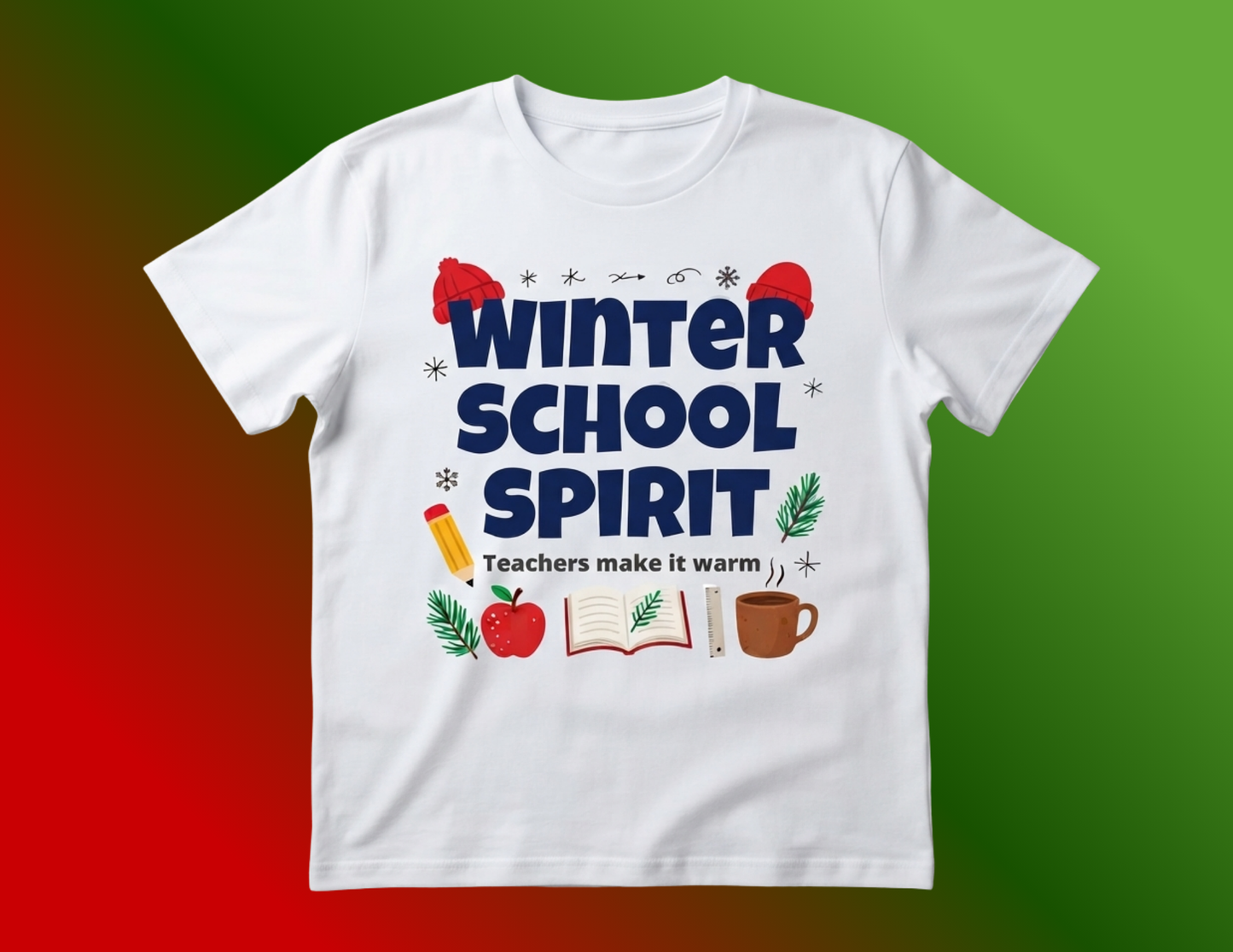 6- Piece Teacher school spirit tshirts📓🍎