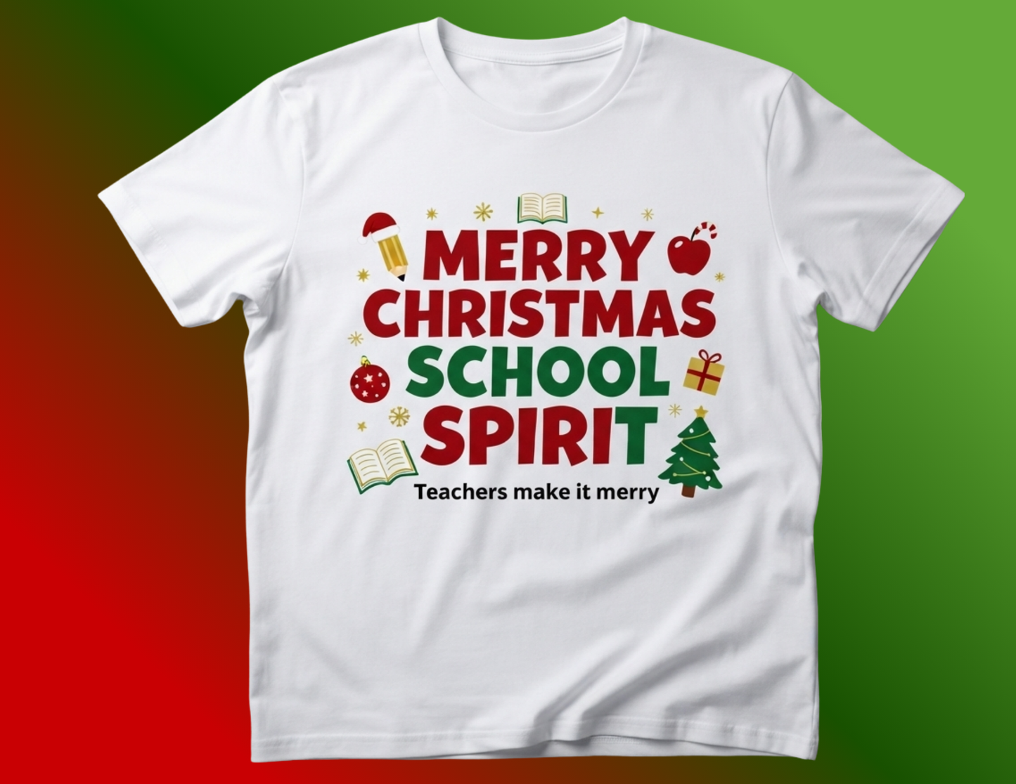 6- Piece Teacher school spirit tshirts📓🍎