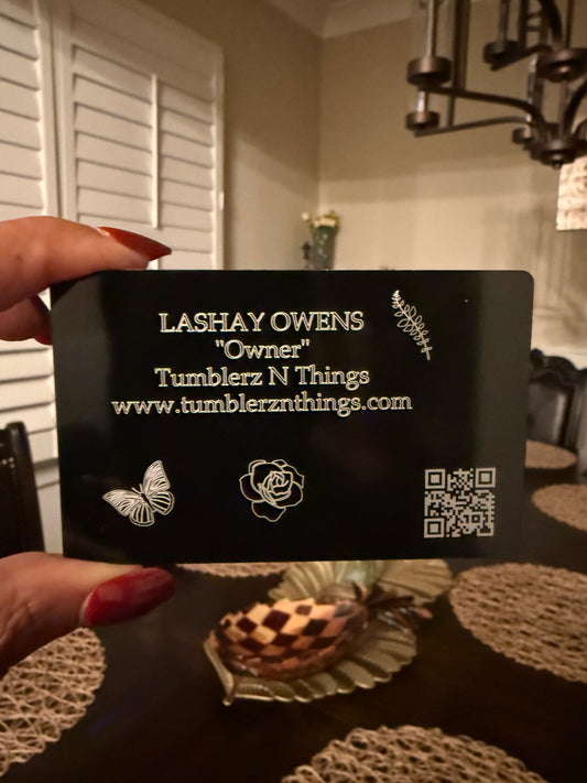 Metal Business cards✨ also w/ a QR Code