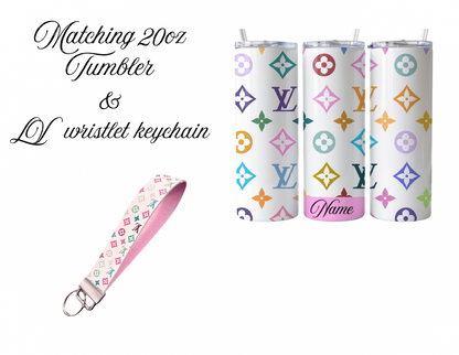 LV 20oz Tumbler & wristlet keychain Set✨ See Description below✨