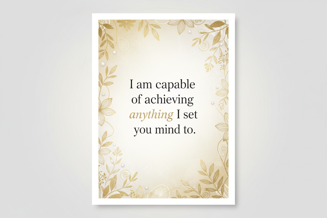 Affirmation Card 1 - Capable
