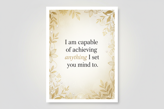 Affirmation Card 1 - Capable