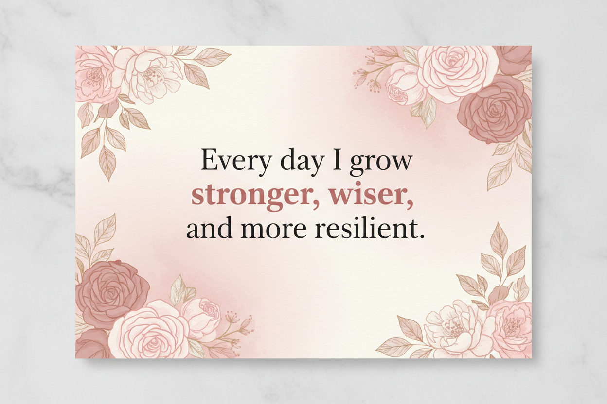 Affirmation Card 2 - Resilient