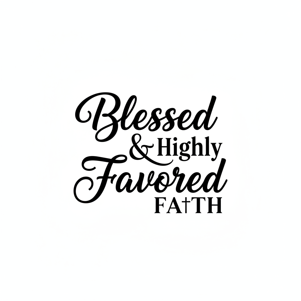 Blessed & Highly Favored Design