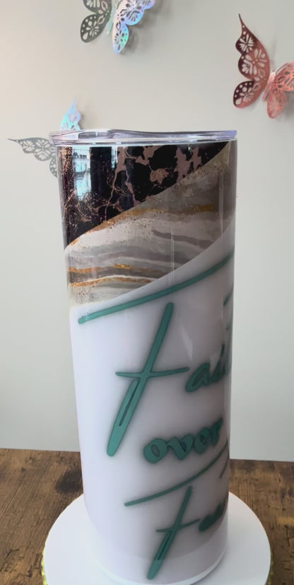 Faith over Fear TumblerznThings 20oz Tumbler✨