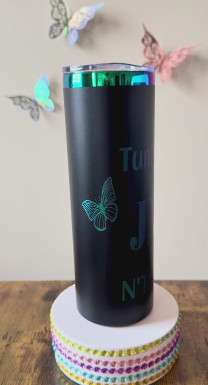 Laser engraved Customized stainless steel 20oz Tumbler✨